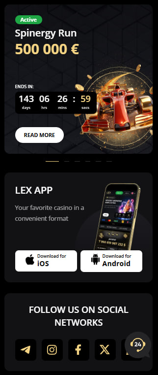 bonuses and lex casino mobile app