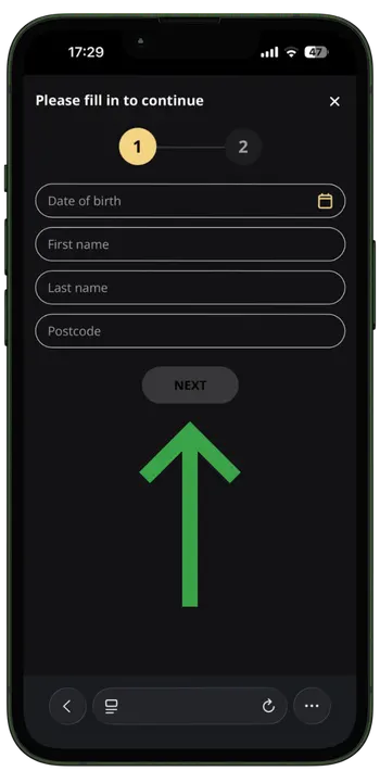 Enter a valid email address and generate a secure password for account lex casino access.